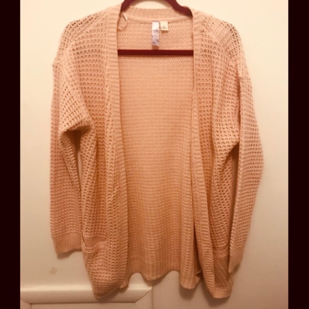Pink cardigan